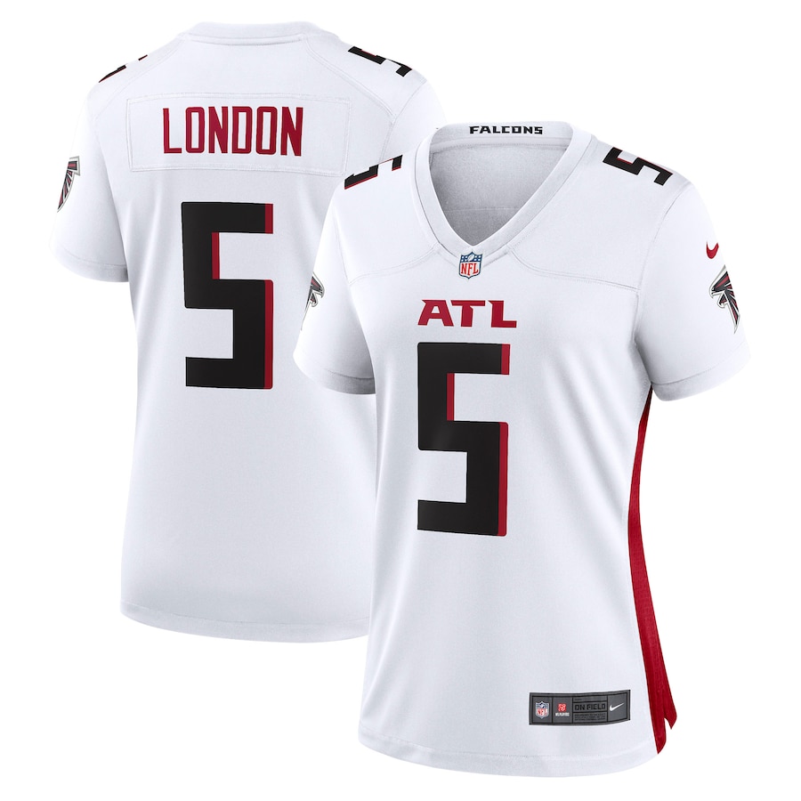 Womens Atlanta Falcons Drake London  White Away Game Player Jersey
