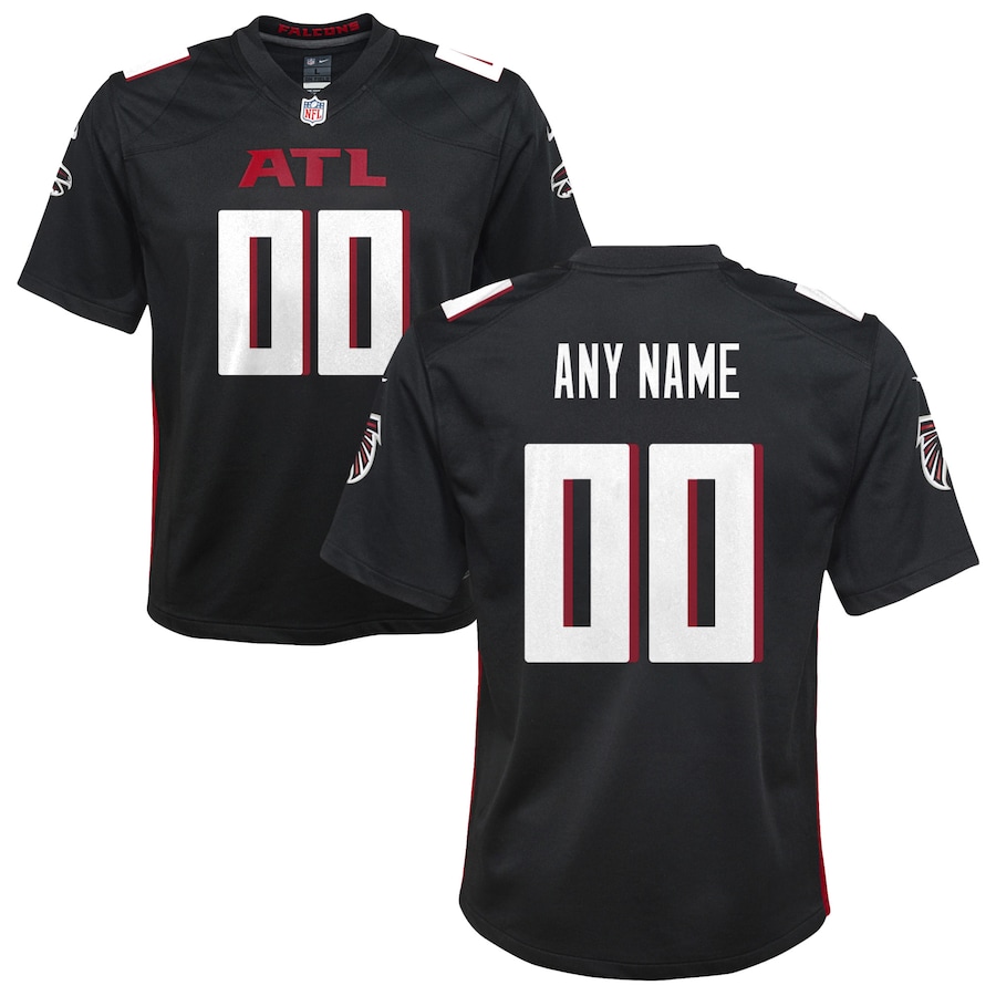Youth Atlanta Falcons  Black Custom Game Jersey