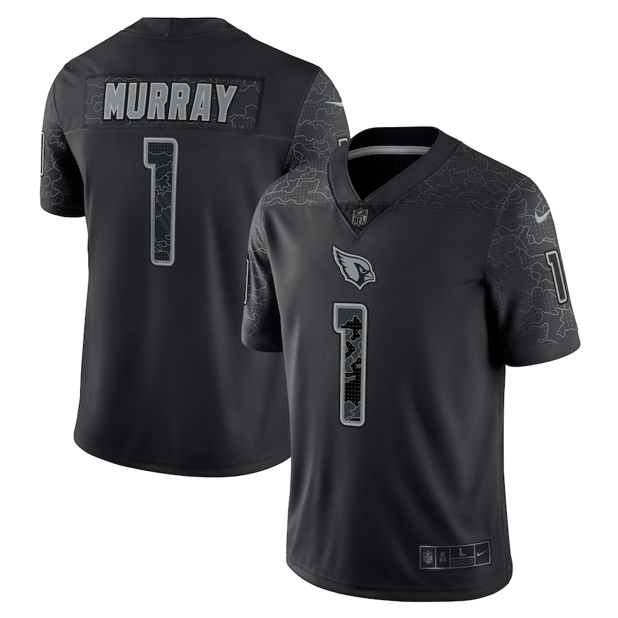 Mens Arizona Cardinals Kyler Murray  Black RFLCTV Limited Jersey