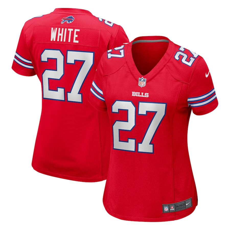 Womens Buffalo Bills TreDavious White  Red Player Jersey