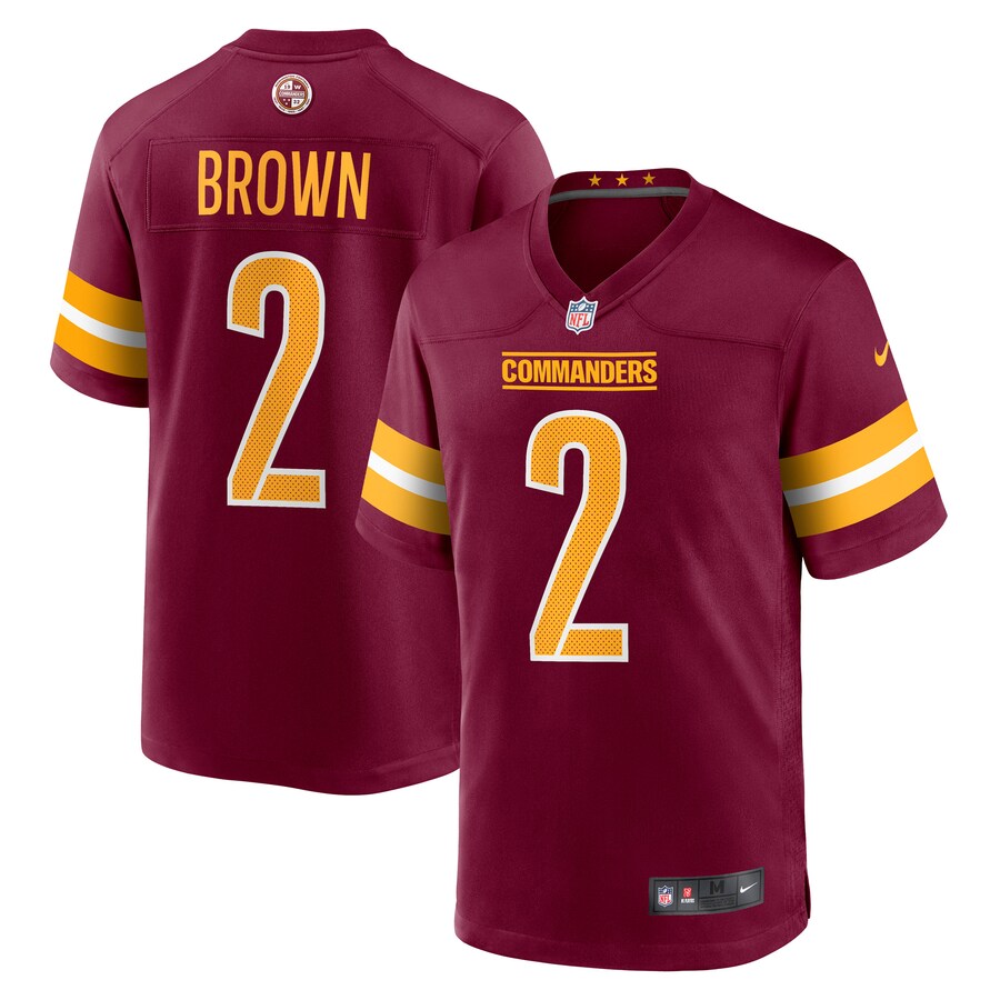 Mens Washington Commanders Dyami Brown  Burgundy Player Game Jersey