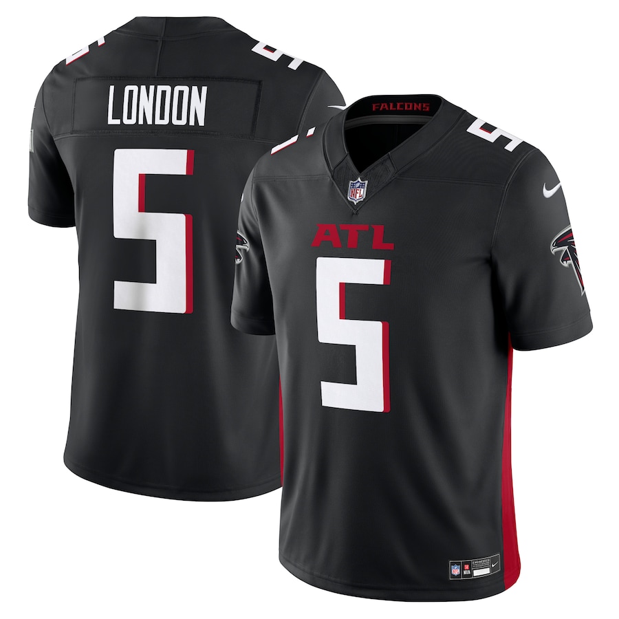 Mens Atlanta Falcons Drake London  Black Vapor F.U.S.E. Limited Jersey