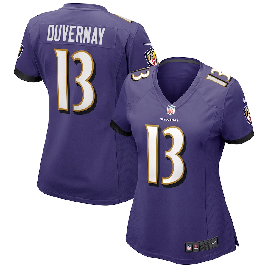 Womens Baltimore Ravens Devin Duvernay  Purple Game Jersey