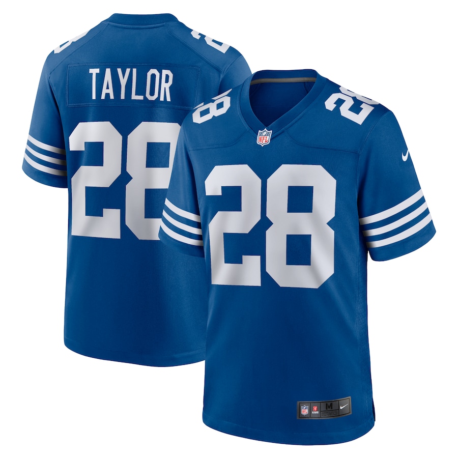 Mens Indianapolis Colts Jonathan Taylor  Royal Alternate Game Jersey