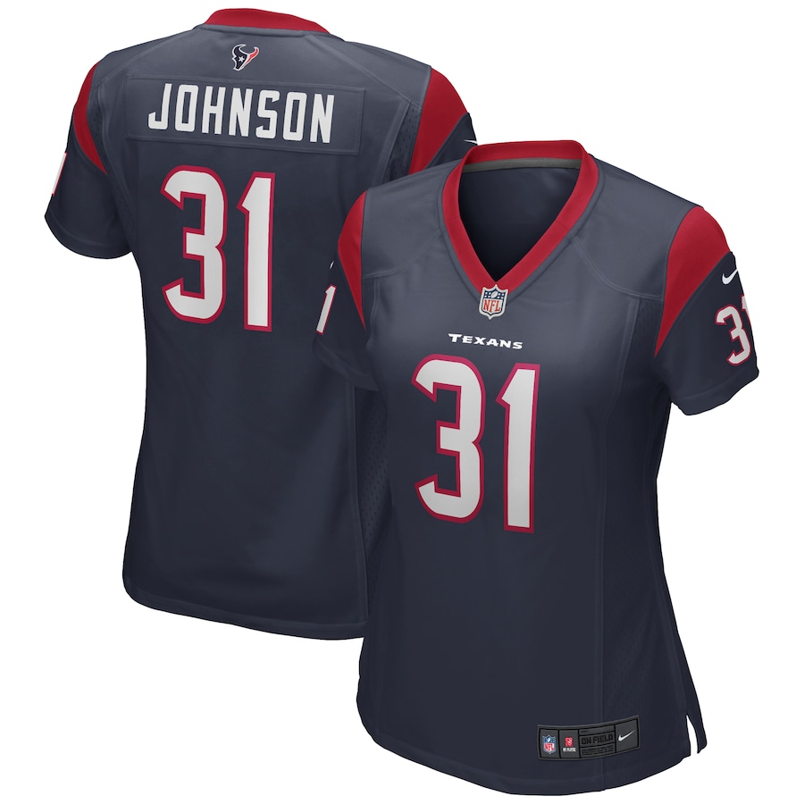 Womens Houston Texans David Johnson  Navy Game Player Jersey