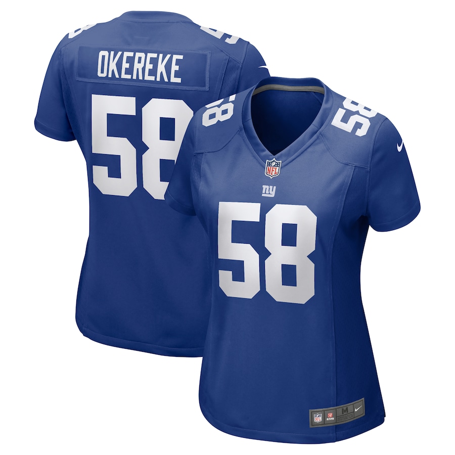 Womens New York Giants Bobby Okereke  Royal Game Player Jersey