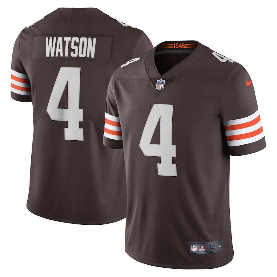 Mens Cleveland Browns Deshaun Watson  Brown Vapor Limited Jersey