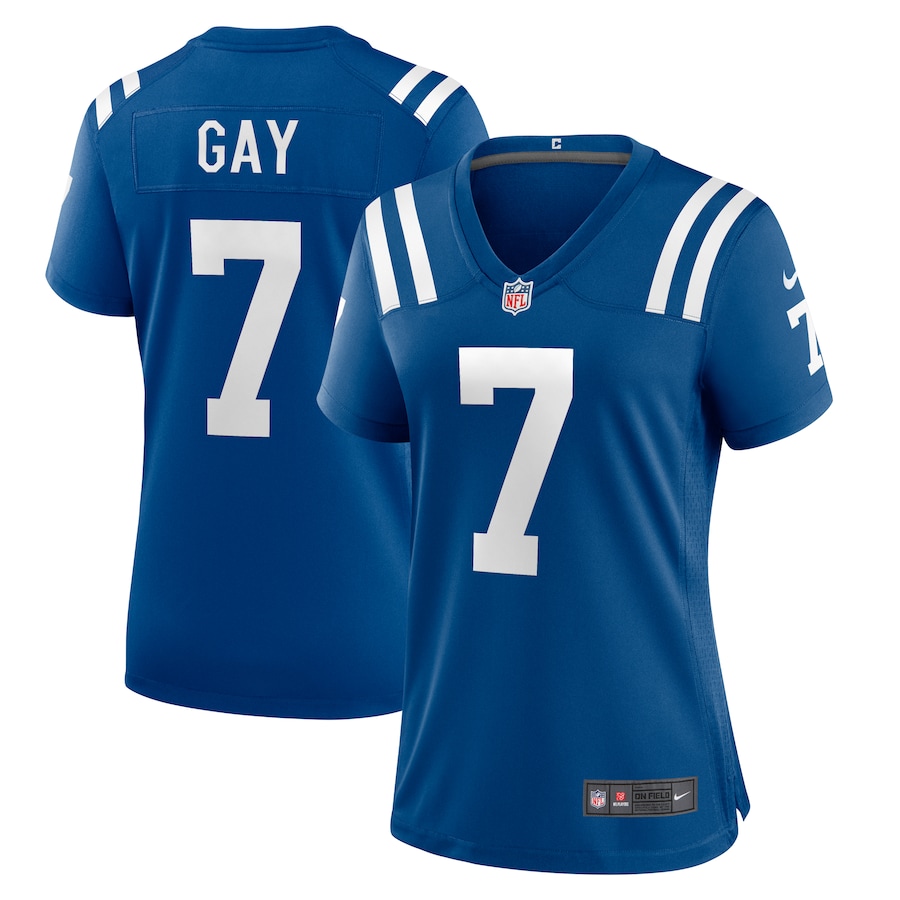 Womens Indianapolis Colts Matt Gay  Royal Team Game Jersey