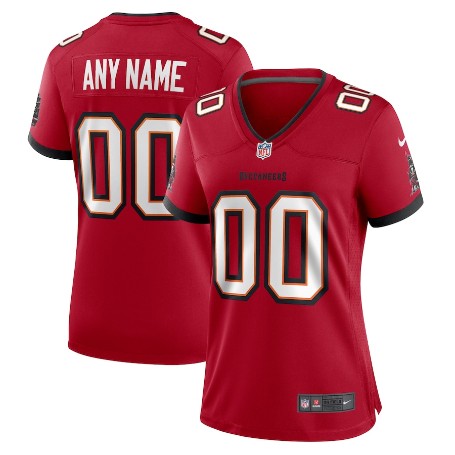 Womens  Tampa Bay Buccaneers Red Custom Game Jersey