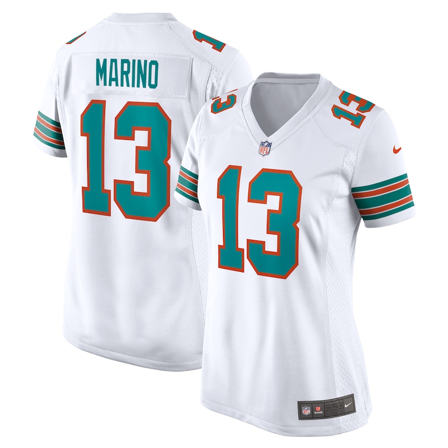 Womens Miami Dolphins Dan Marino  White Retired Player Jersey