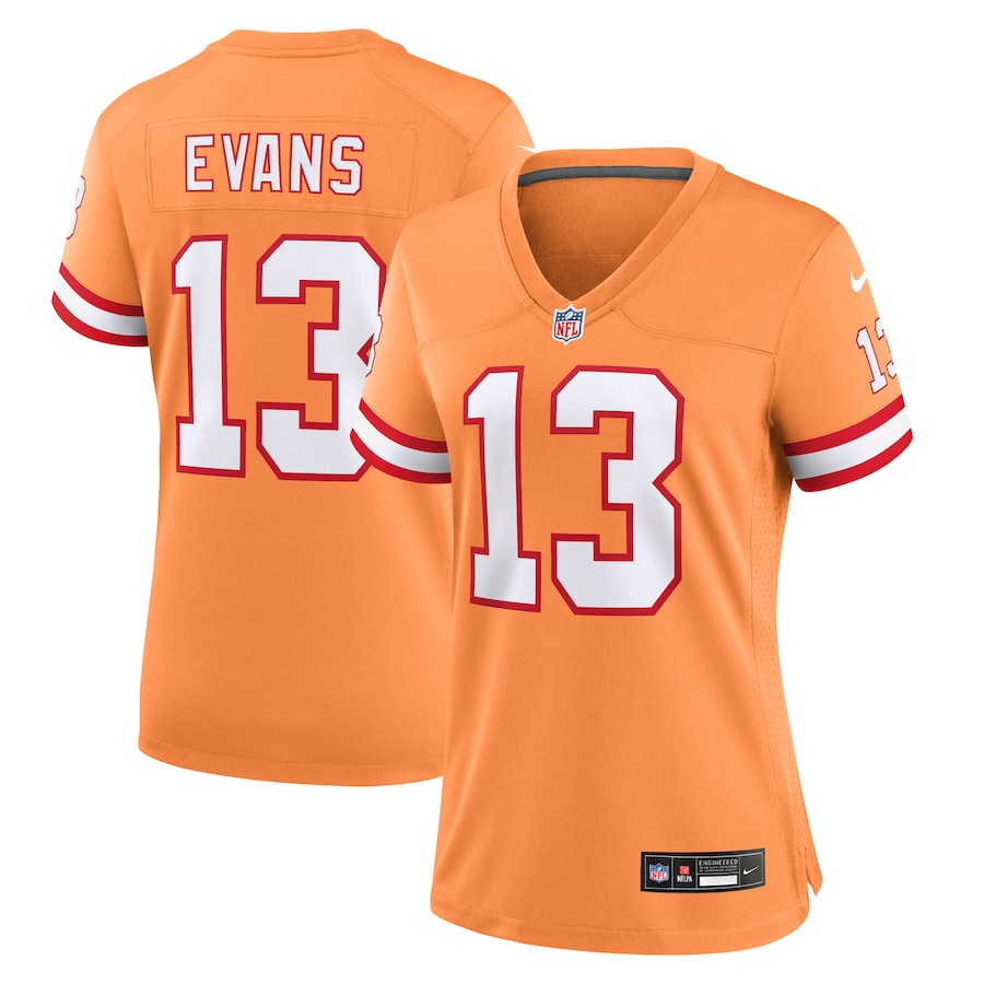 Womens Tampa Bay Buccaneers Mike Evans  Orange Player Jersey