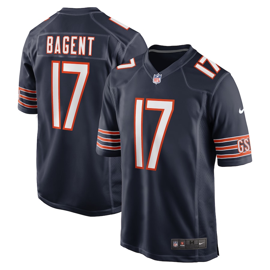 Mens Chicago Bears Tyson Bagent   Navy  Game Jersey