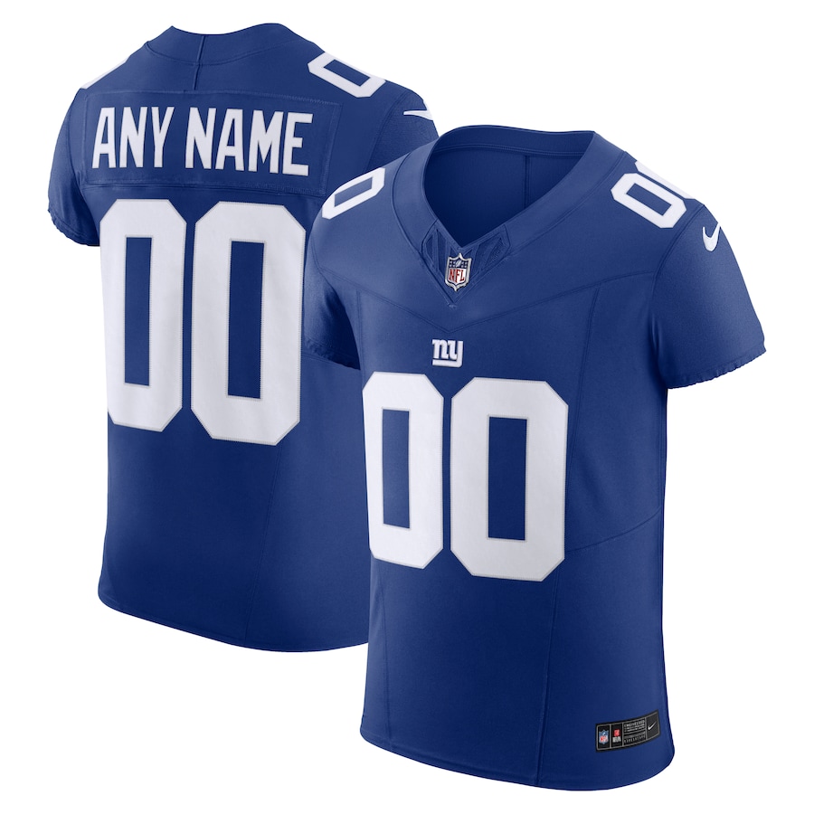 Mens New York Giants  Royal Vapor F.U.S.E. Elite Custom Jersey