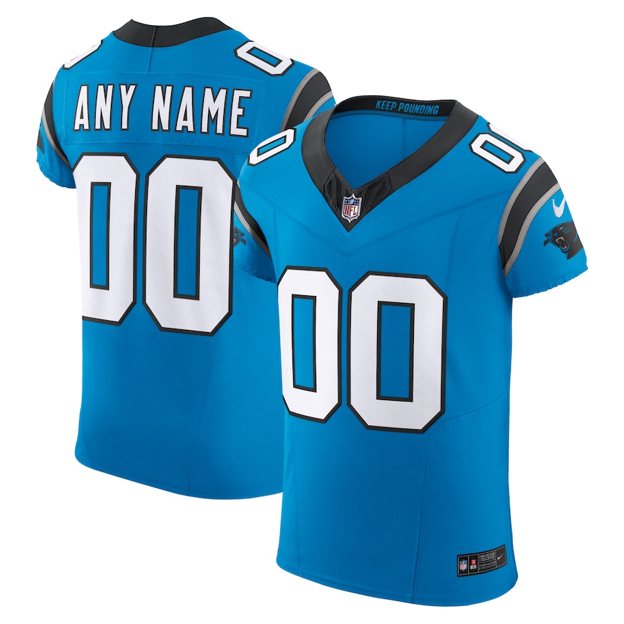 Mens Carolina Panthers  Blue Vapor F.U.S.E. Elite Custom Jersey
