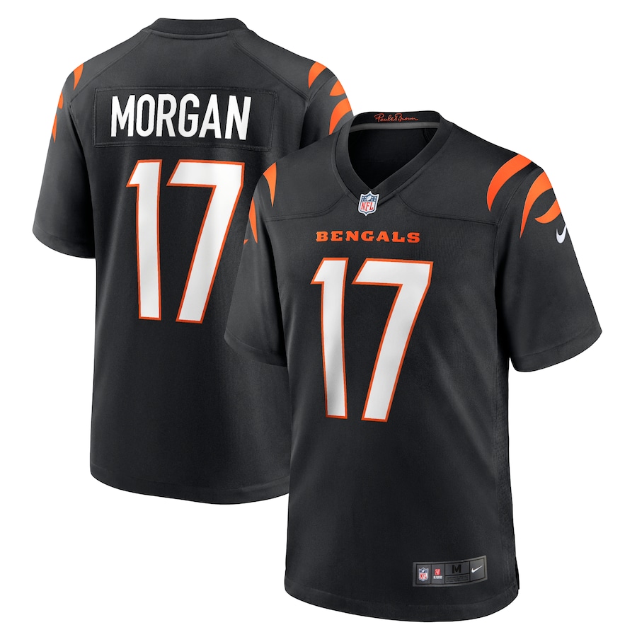 Mens Cincinnati Bengals Stanley Morgan  Black Player Game Jersey