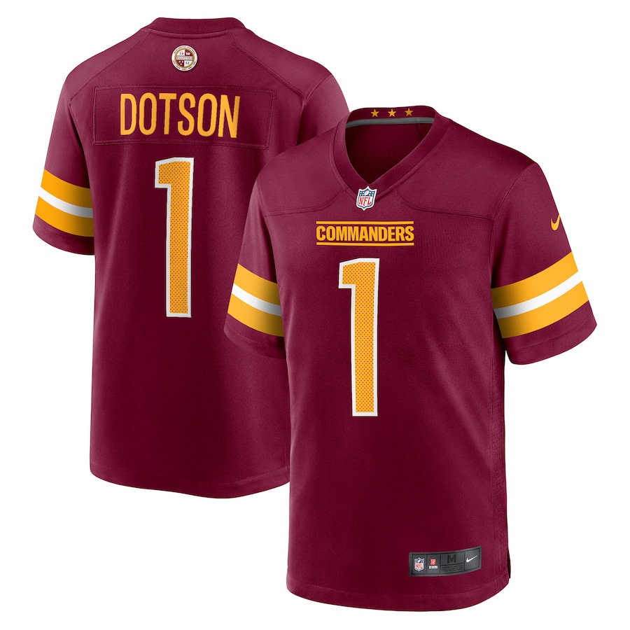 Mens Washington Commanders Jahan Dotson  Burgundy Player Game Jersey