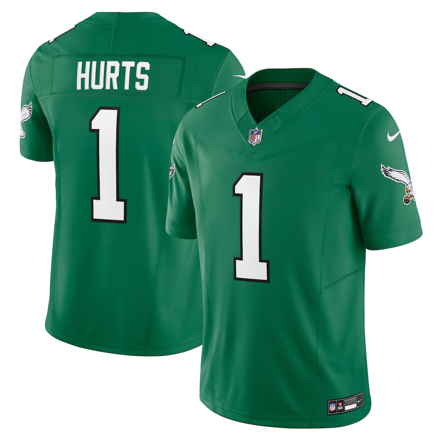 Mens Philadelphia Eagles Jalen Hurts  Kelly Green Vapor F.U.S.E. Limited Jersey