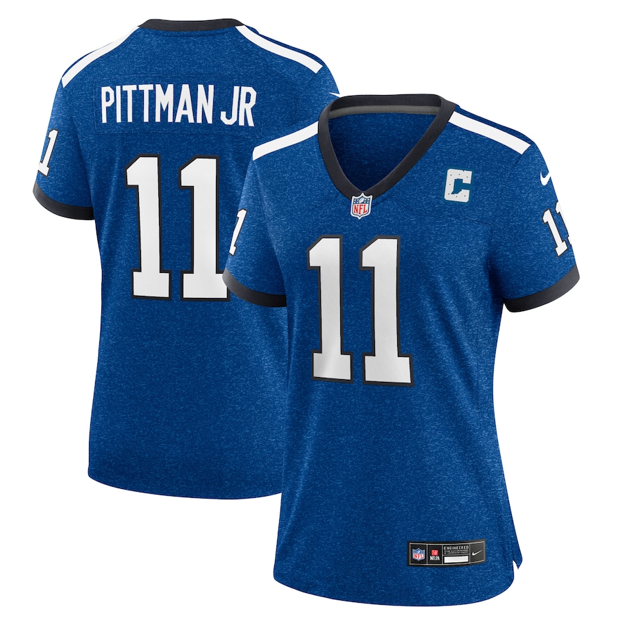 Womens Indianapolis Colts Michael Pittman Jr.  Blue Player Jersey