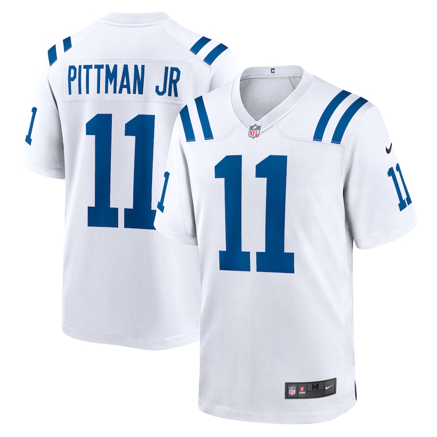 Mens Indianapolis Colts Michael Pittman Jr.  White Game Jersey