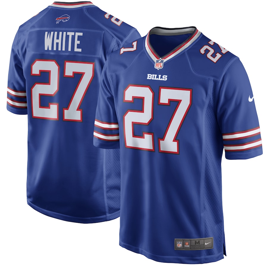 Mens Buffalo Bills TreDavious White  Royal Game Player Jersey