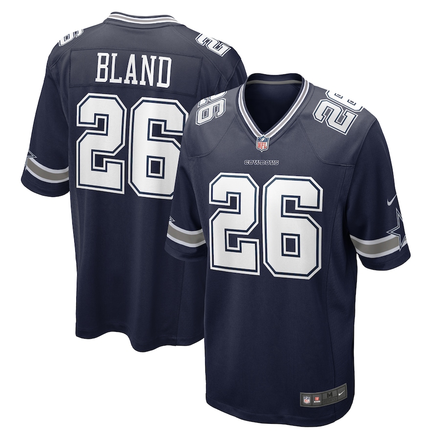 Mens Dallas Cowboys DaRon Bland  Navy Player Game Jersey