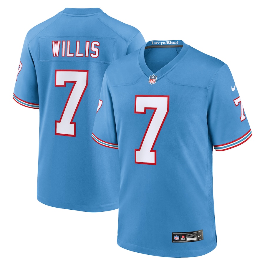 Youth Tennessee Titans Malik Willis  Light Blue Game Jersey