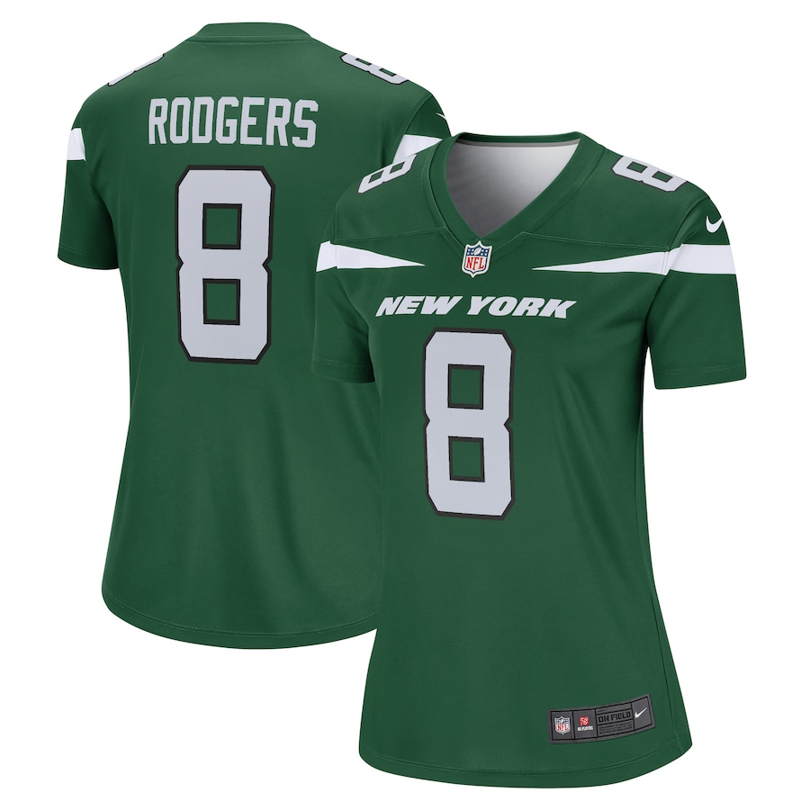 Womens New York Jets Aaron Rodgers  Gotham Green Legend Player Jersey