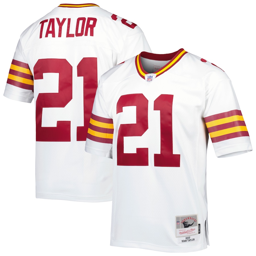 Mens Washington Football Team Sean Taylor  White Legacy Replica Jersey