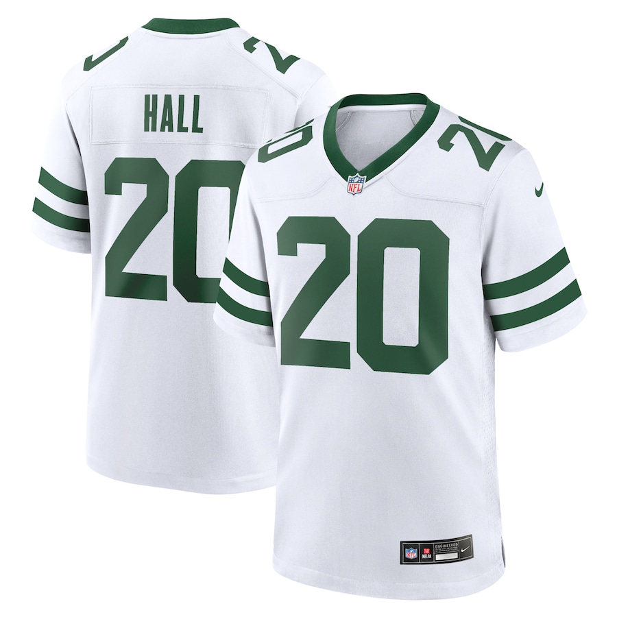 Mens New York Jets Breece Hall  White Legacy Player Game Jersey