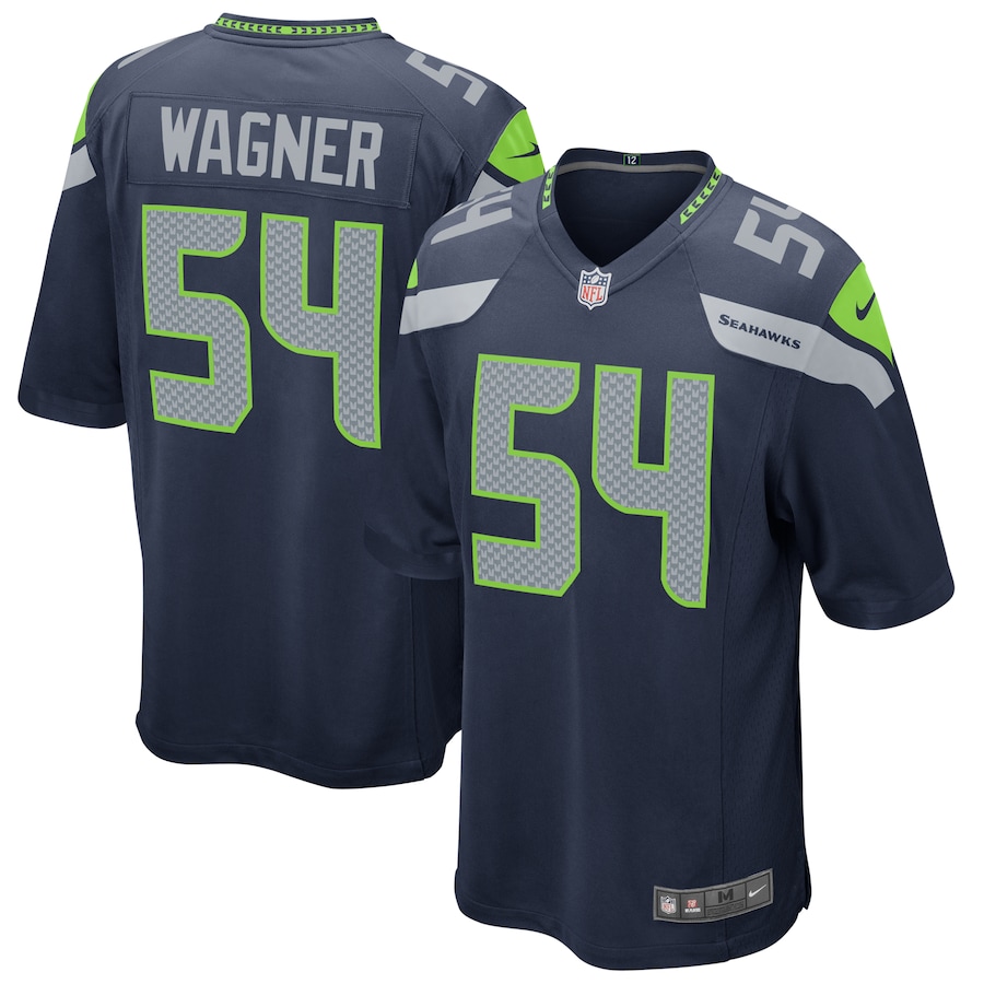 Mens Seattle Seahawks Bobby Wagner  College Navy Game Jersey