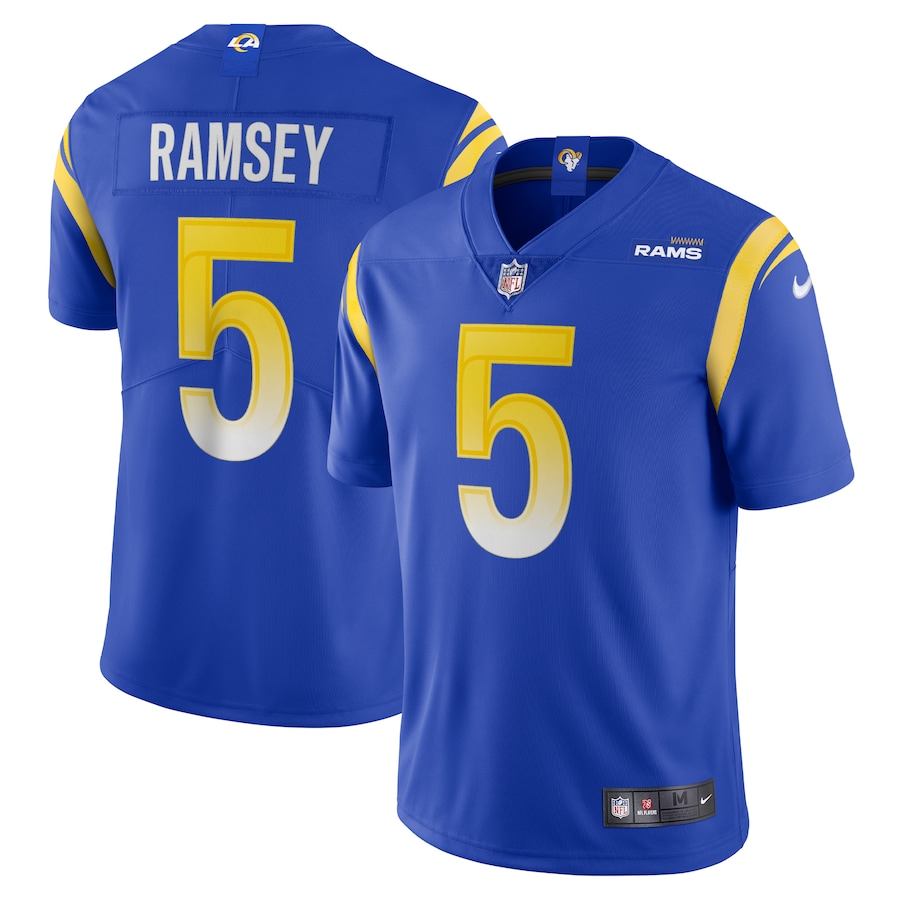 Mens Los Angeles Rams Jalen Ramsey  Royal Team Vapor Limited Jersey