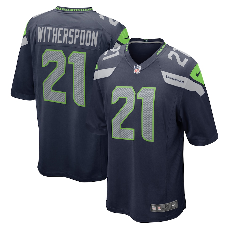 Mens Seattle Seahawks Devon Witherspoon  College Navy 2023  Draft First Round Pick Game Jersey