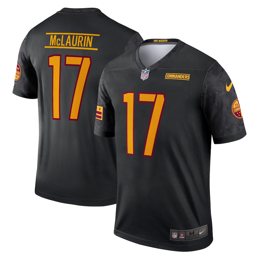 Mens Washington Commanders Terry McLaurin  Black Alternate Legend Jersey
