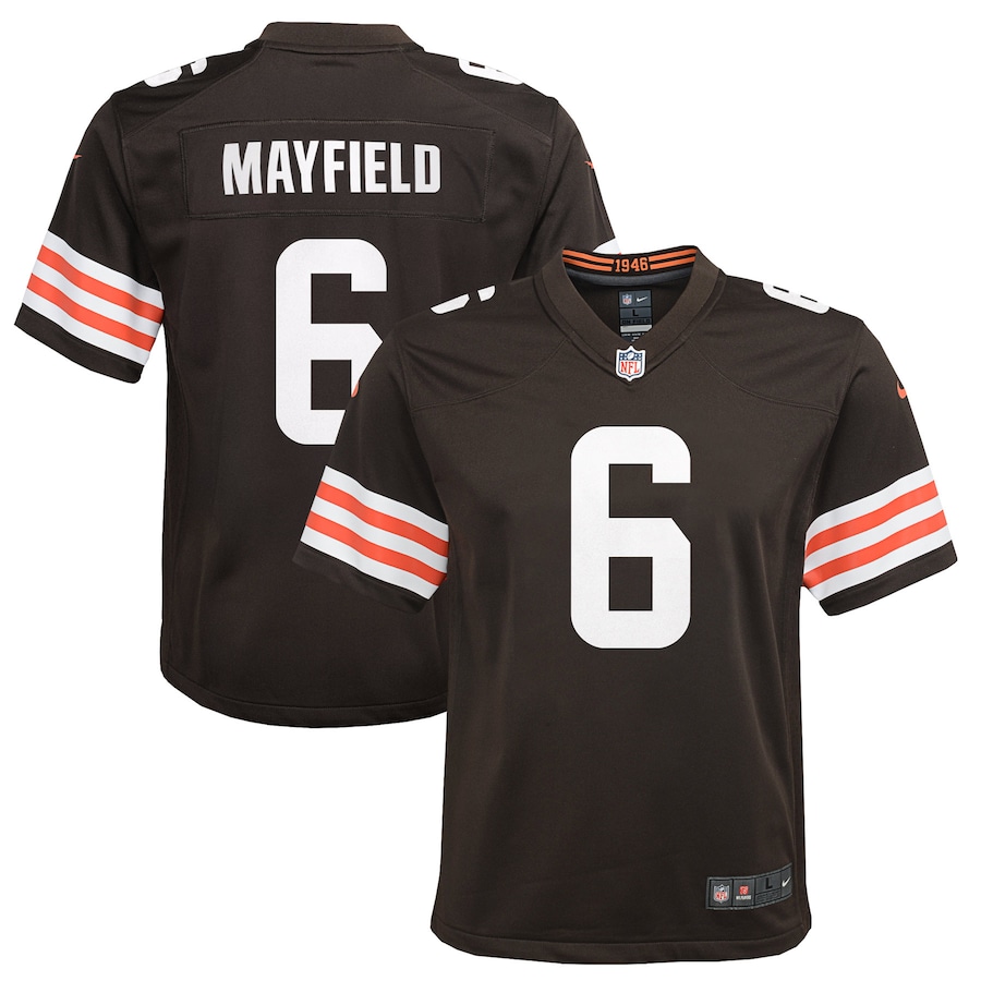 Youth Cleveland Browns Baker Mayfield  Brown Game Player Jersey