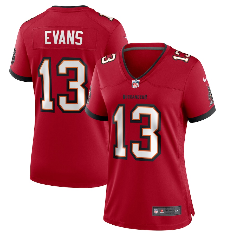 Womens Tampa Bay Buccaneers Mike Evans  Red Game Jersey