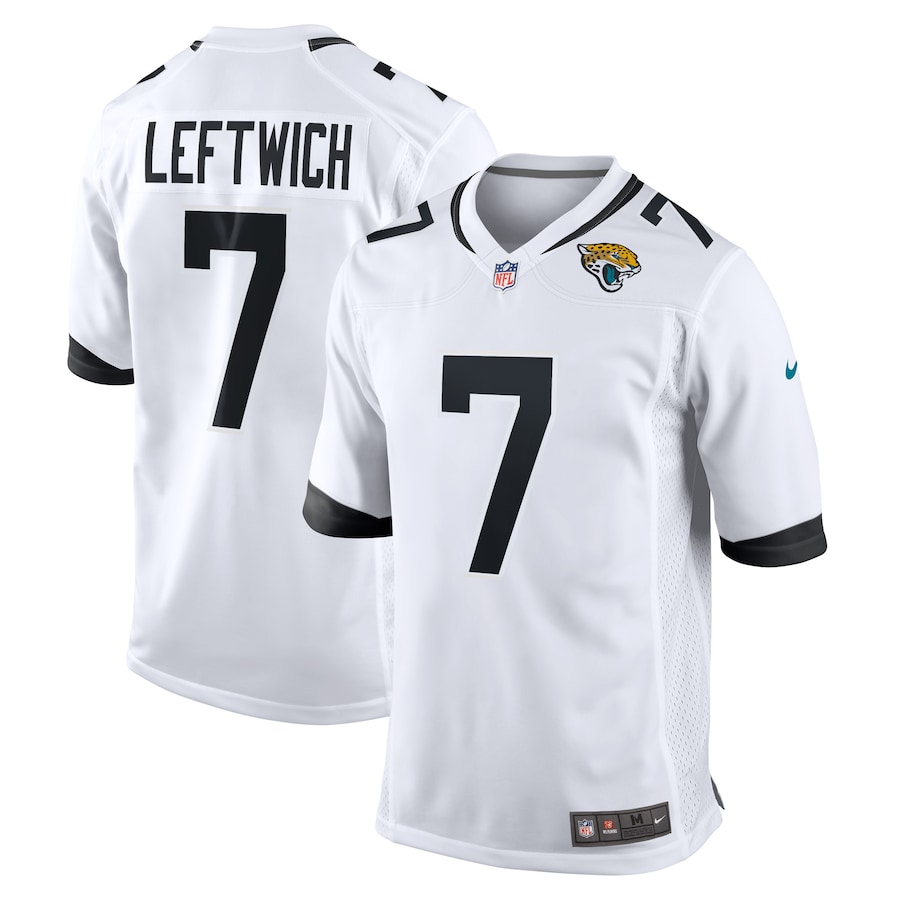 Mens Jacksonville Jaguars Byron Leftwich  White Retired Player Game Jersey