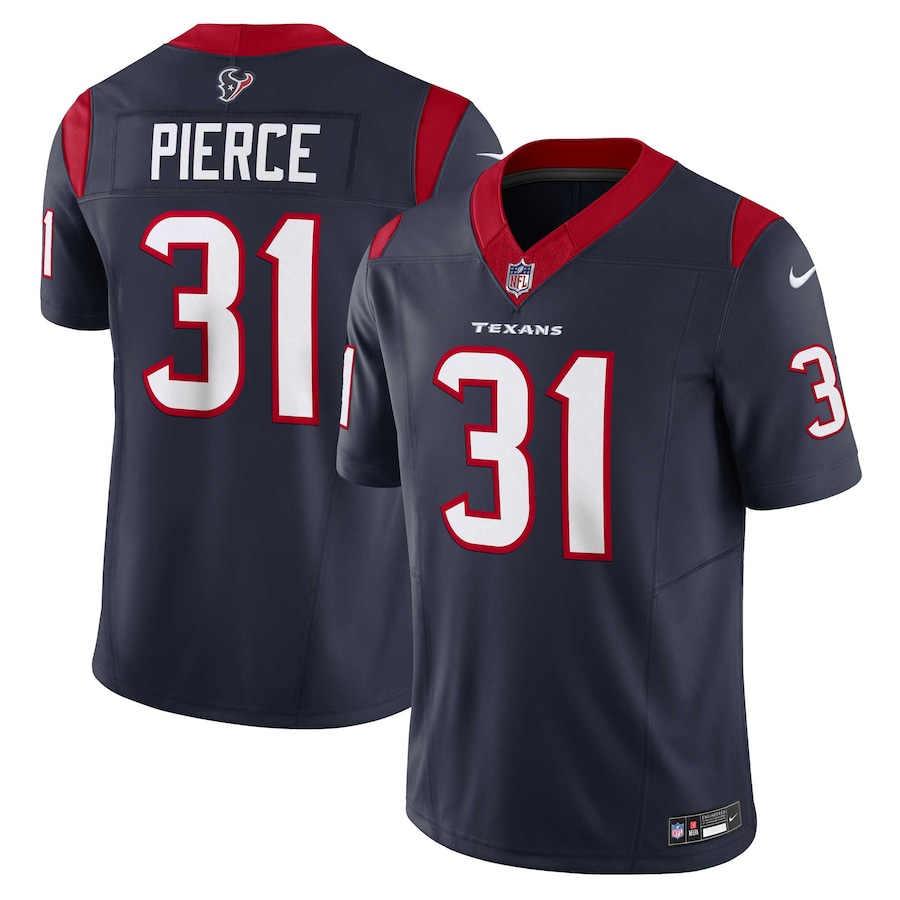Mens Houston Texans Dameon Pierce  Navy Vapor F.U.S.E. Limited Jersey