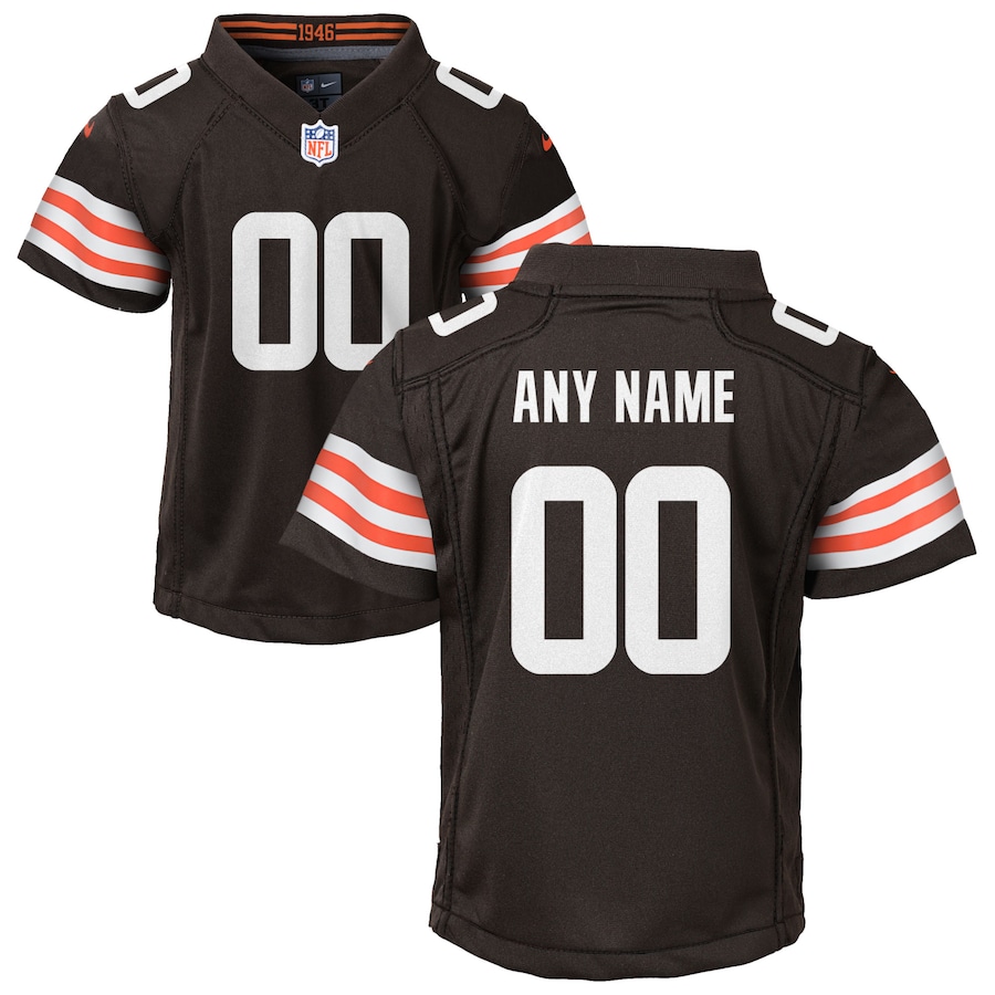 Youth  Cleveland Browns Brown Custom Game Jersey