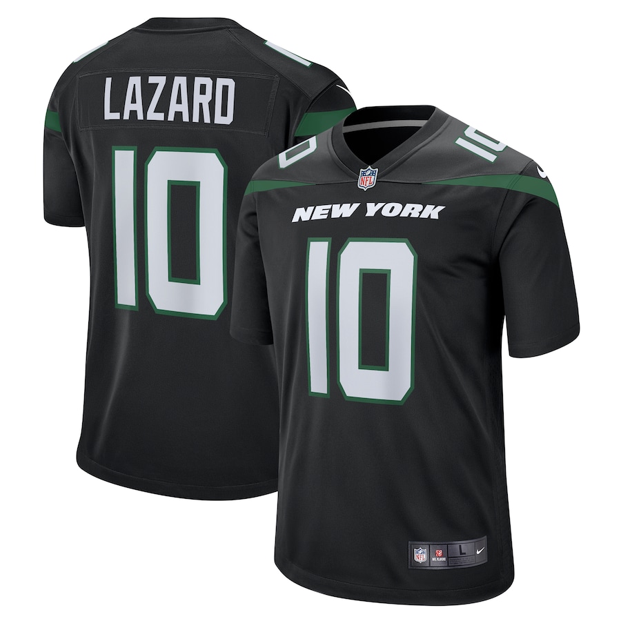 Mens New York Jets Allen Lazard  Stealth Black Alternate Game Jersey