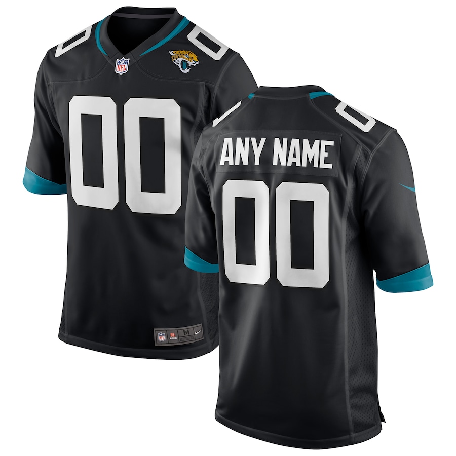 Mens Jacksonville Jaguars  Black Custom Game Jersey