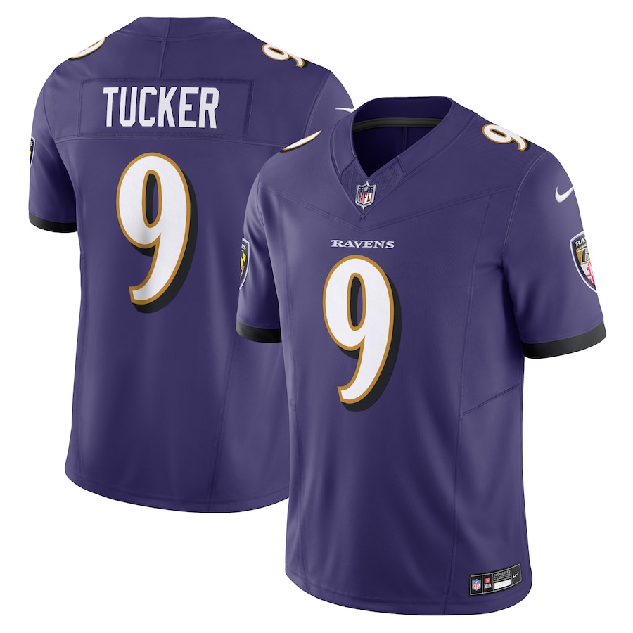Mens Baltimore Ravens Justin Tucker  Purple Vapor F.U.S.E. Limited Jersey