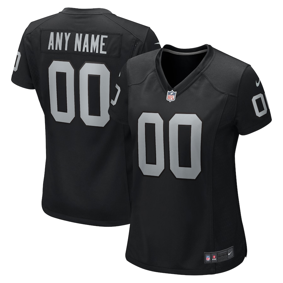Womens  Black Las Vegas Raiders Custom Game Jersey