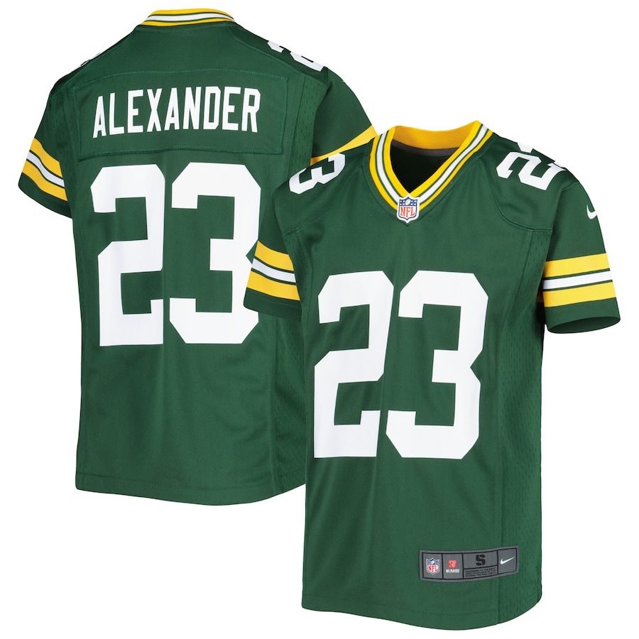 Youth Green Bay Packers Jaire Alexander  Green Game Jersey