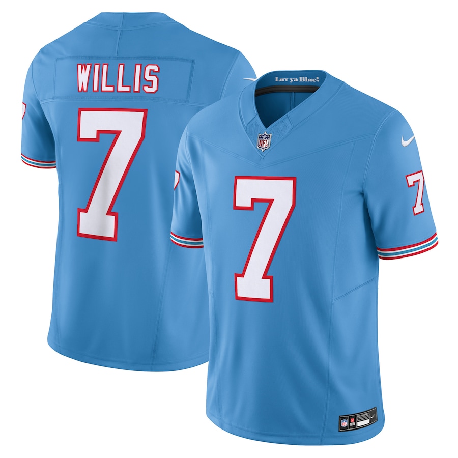 Mens Tennessee Titans Malik Willis  Light Blue Vapor F.U.S.E. Limited Jersey