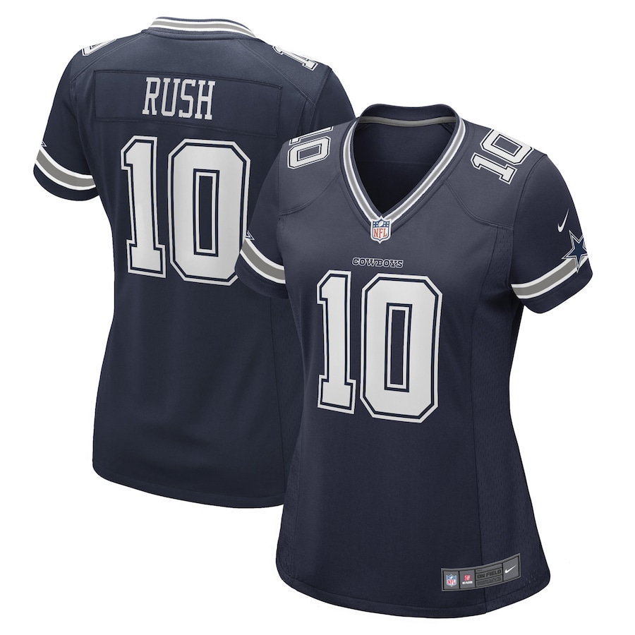 Womens Dallas Cowboys Cooper Rush  Navy Game Player Jersey
