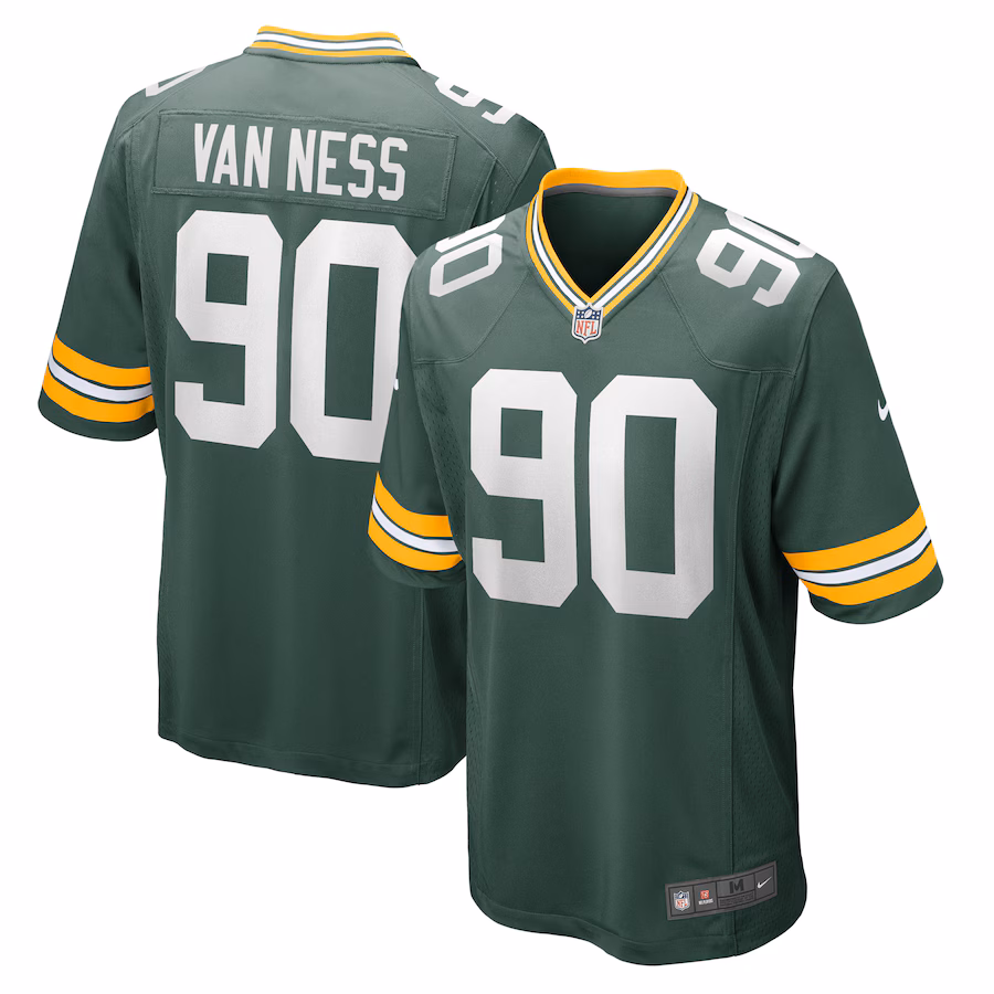 Lukas Van Ness Green Bay Packers   Game Jersey - Green