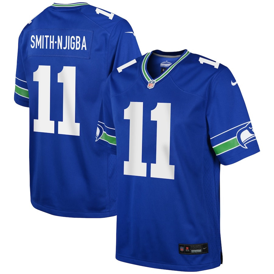 Jaxon Smith-Njigba 11 Seattle Seahawks YOUTH Game Jersey - Royal