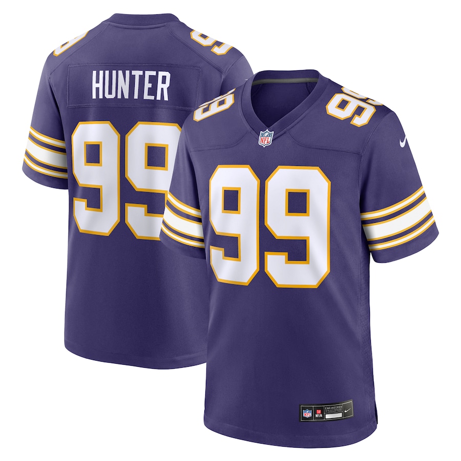 Mens Minnesota Vikings Danielle Hunter  Purple Classic Player Game Jersey