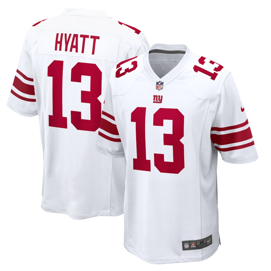Mens New York Giants Jalin Hyatt   White  Game Jersey