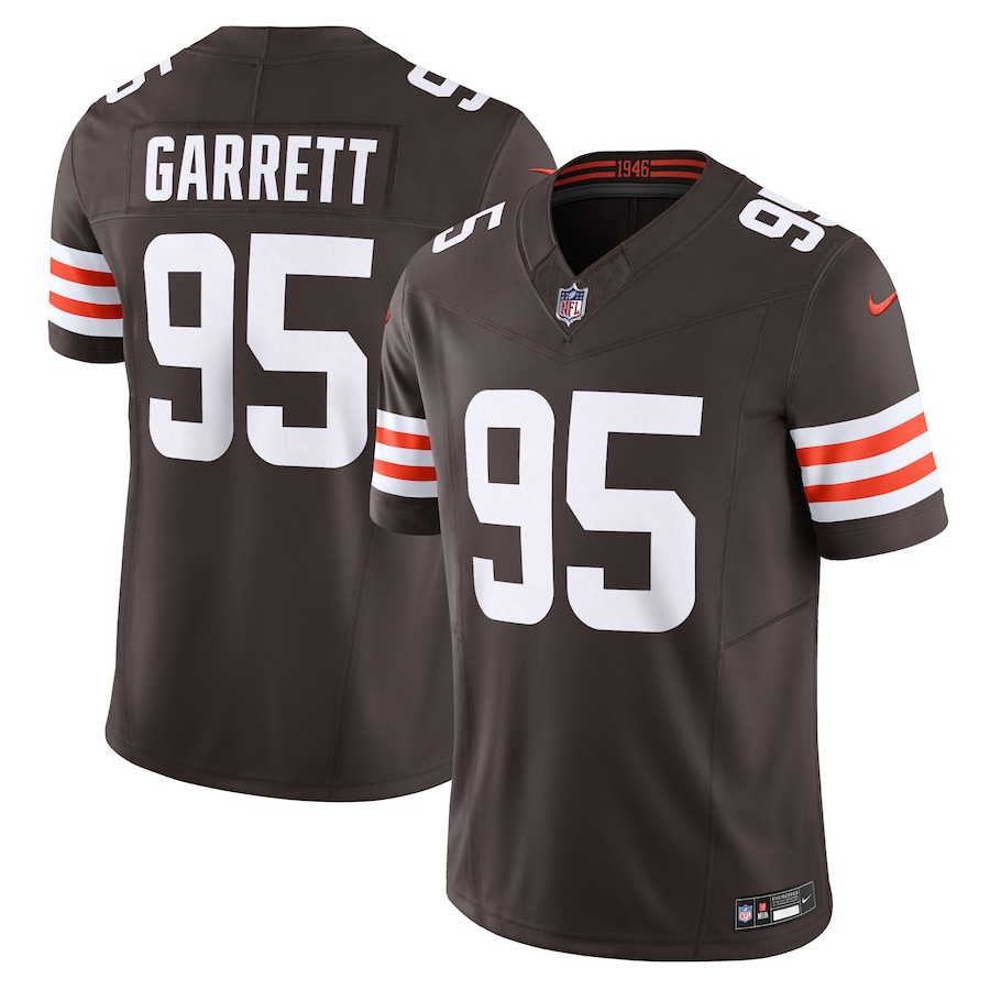Mens Cleveland Browns Myles Garrett  Brown Vapor F.U.S.E. Limited Jersey